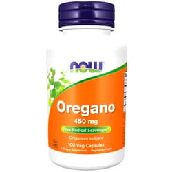 NOW Supplements, Oregano (Origanum vulgare) 450 mg, Free Radical Scavenger*, 100 Veg Capsules