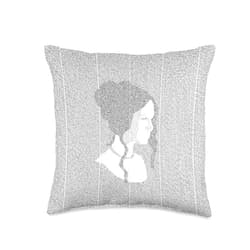 Grandio Design Library Book Lover Pride and Prejudice Jane Austen Classic Book Text Pattern Throw Pillow, 16x16, Multicolor