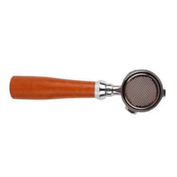 Fydun 51mm Coffee Portafilter, Bottomless Zinc Alloy Filter Composite Wood and Bottomless Portafilter Ecp 3420 Filter Holder Holder for ECP3420 Machine Reusable