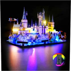 cooldac Light Kit for Lego Harry Potter Hogwarts Castle and Grounds, LED Lighting Compatible with Lego 76419 Hogwarts Castle and Grounds (Remote Control Version)