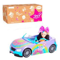 JoJo Siwa California Cruiser, Doll Car, Rainbow Tie-Dye, Fits Two Fashions Dolls