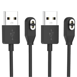 YUANHOT 2 Pack Charging Cable Replacement for AfterShokz Aeropex AS800 & Shokz OpenRun Pro & OpenRun & OpenRun Mini & OpenComm, USB Charger Cord for AfterShokz Aeropex Bone Conduction Headphones