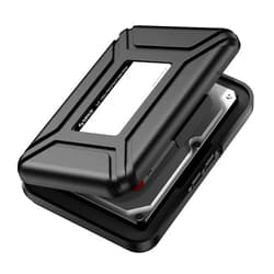 ORICO Hard Drive Case 3.5 inch HDD Storage Carrying Case Anti-Static and Shockproof External Hard Drive Portable Case, Compatible with WD, Seagate, Toshiba, Samsung, Hitachi, Crucial-PHXBK