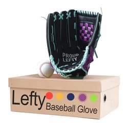 King Mills Lefty Baseball Glove Adult - Durable Left Hand Throw Baseball & Softball Mitts, First Baseman Glove for Men and Women