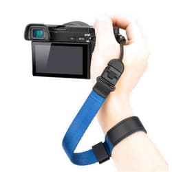 Kiorafoto Camera Wrist Strap with Quick Release, Camera Hand Strap for Sony ZV-E10 A6700 A6600 A6500 A6400 A6300 A6100 A6000 A7C X100VI X-S20 XT5 XS10 EOS R6 Mark II M50 M6 Mark II Z5II Z f Coolpix P1100- BLUE