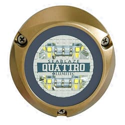 Lumitec Lighting 101511, LED Underwater Light, SeaBlaze Quattro Underwater Light, Dual Color White / Blue,One Size
