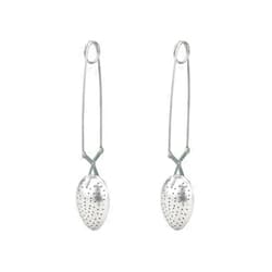 HIC Kitchen Snap Spoon Tea Infuser, 18/8 Stainless Steel, Set of 2, For Loose Leaf Tea and Mulling Spices