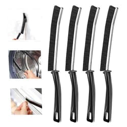 LIVSMON 4 Pcs Hard Bristle Crevice Cleaning Brush, Multifunctional Gap Cleaning Brush Tool for Small Spaces Cleaning, Scrub Brush Suitable for Kitchen, Bathroom Faucets, Windows, Toilet, Tiles