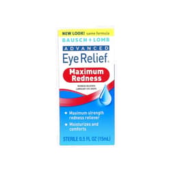 Bausch + Lomb Bausch and Lomb Advanced Redness Relief Drops, 0.5 Ounce - 3 per case.