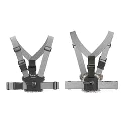 TELESIN Chest Strap Mount, Front & Back Video Angle Harness Wearing Belt Mount for GoPro Max Hero 10 9 8 7 6 5 Black Session, Insta360 One R One X2, DJI Osmo Action 2 Camera Accessories