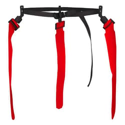Champro Quick-Down Pop Football Flag Belt with 3 Scarlet Red Flags, 12 Pack