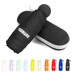 Yoobure Travel Umbrella Portable Compact Umbrella, Pocket Mini Umbrella for Purse UV Umbrella, Umbrellas for Rain Small Umbrella for Backpack, Sun Umbrella with Case Folding Umbrella for Kids Women