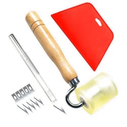 tiptopcarbon Wallpaper Smoothing Tool with Seam Roller for Contact Paper Adhesive Vinyl 8pcs/Pack