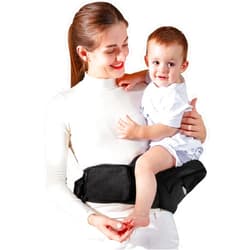 GROWNSY Baby Hip Seat Carrier, GROWNSY Ergonomic Hip Seat Baby Carrier with Multiple Pockets, Adjustable Extended Waistband for Newborns & Toddlers up to 50 lbs, Black