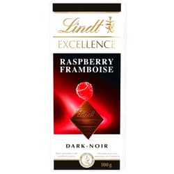Lindt and Sprungli (Canada) Inc. Lindt Excellence Raspberry Dark Chocolate Bar, 80g/2.8 oz. (Imported from Canada)