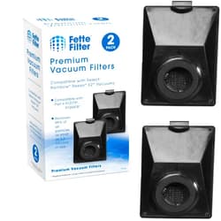 Fette Filter - Vacuum Filter Compatible with Rainbow R12179, R12647B, R10520, E2 Black, E2 Silver, E2 Gold Washable Filters - Pack of 2