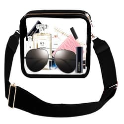 DIRUQSD Clear Purse for Women Stadium,Clear Crossbody Purse Bag, Clear Bag Stadium Approved, PVC Clear Bag with Front Pocket