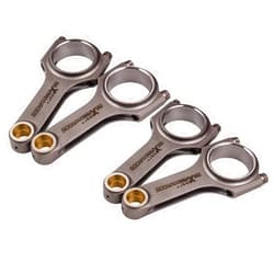 maXpeedingrods H-Beam Engine Connecting Rods, Conrods 130.5mm with ARP Bolts for Subaru Impreza Legacy Forester EJ20 EJ22 EJ25