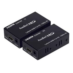 avedio links 196FT/60M HDMI Extender Over Cat 5e/6/7, HDMI Ethernet Extender Transmitter Receiver Support Full HD 1080P 3D, EDID Copy, Compatible with Fire Stick, Roku (HDMI Extender 196FT)