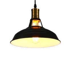 CZLZY Retro Industrial Style Iron Chandelier, E27 Single Hanging Lamp, Highly Adjusted, Embedded Ceiling Decoration Pendant Light, Restaurant Bar Balcony Lighting Fixture