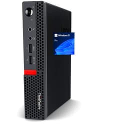 Lenovo ThinkCentre Tiny Business Desktop Mini PC, AMD Processor, 2X Display Port, USB 3.1 Gen 1, RJ-45, Wi-Fi, Windows 11 Pro, Black (16GB RAM | 512GB SSD)