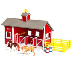 Breyer 59197 Stablemates Red Stable Set with Two Horses, N/a
