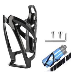 Li‘segarote Li'segarote Bike Water Bottle Holder,Durable Ultralight Plastic Water bottle cage, Lightweight PC for Bicycle, Cycling Bottle Holder Cages for MTB, Road/Mountain Bikes (Black-1pcs)