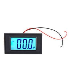 Walfront YB5135D LCD Digital Display Two-wire Suitable for Mastering Battery Voltage Status of Automobiles DC Voltage Meter Monitor Voltmeter(DC3.5V-20V)