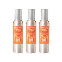 Yankee Candle Concentrated Air Freshener Room Spray, Odor Eliminator for Home, Bathroom, Autumn Leaves, 1.5 Oz (Pack of 3)