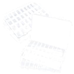 RYKOMO 4 Pack Clear Plastic Organizer Box 36 Grids Plastic Organizer Box with Fixed Dividers Clear Storage Container Jewelry Box for Beads Art DIY Crafts Jewelry Hair Accessories