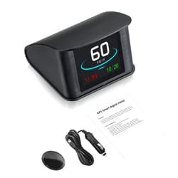 SHELITA Universal Car Speedometer Display, Head Up Display, Car HUD Drive Speed, Satellite Number, Driving Mileage, Driving Direction, Voltage, Altitude, Speed Alarm, BAT Alarm, etc for All Cars