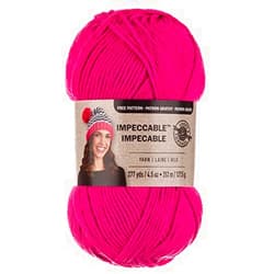 Loops & Threads Impeccable Yarn 4.5 oz. One Ball - Lippy Pink