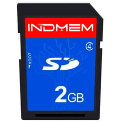 Sinobright INDMEM SD Card 2GB Class 4 Flash Memory Card 2G SLC Stanard Secure Digital Cards (1PC)