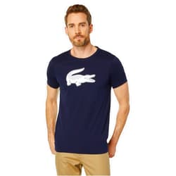 Lacoste Contemporary Collection's Men's Short Sleever Regular-fit Ultra Dry Croc Graphic Tee Shirt