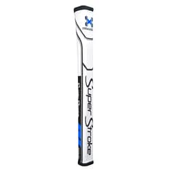 Super Stroke SuperStroke Traxion Pistol GT™ Tour Golf Putter Grip, Black/Blue/White (Pistol GT™ 1.0 Tour) | Advanced Surface Texture that Improves Feedback and Tack | Minimize Grip Pressure | Tech-Port