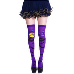 GTNINE Halloween Knee High Socks Thigh High Tight Cosplay Stockings for Women Girls Stocking Over Knee Socks Purple