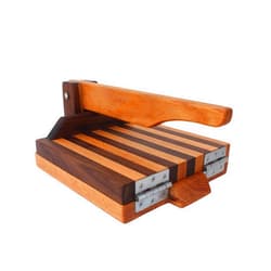 Central Coast Woodworks Hardwood Tortilla Press - Oak & Walnut - 10 inch