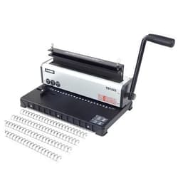 Rayson TD1222 Wire Binding Machine - 2:1 Pitch, Rectangular Holes, 220 Sheet Binding / 12 Sheet Punching Capacity