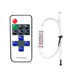 LaiPuDuo 11key RF Mini Wireless Remote Controller DC5-24V for 3528 5050 Single Color LED Strip Lights Wireless Switch Dimmer Control
