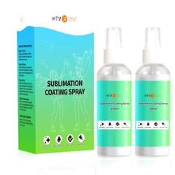 HTVRONT Sublimation Coating Spary for Cotton Shirts 2x150ml, Sublimation Spray for All Fabric, Canvas, Carton, Pillow, Sublimation Spray Quick Dry & High Gloss, Vibrant Color & Strong Adhesion