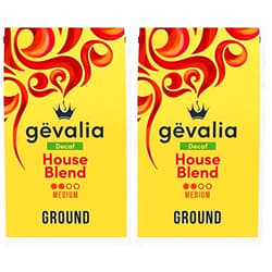 Gevalia Decaf House Blend Medium Roast Ground Coffee (20 oz Bag) (Pack of 2)