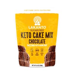 Lakanto Sugar Free Keto Cake Mix - Sweetened with Monk Fruit, Gluten Free, 1 Net Carb, Keto Diet Friendly, Delicious - Chocolate