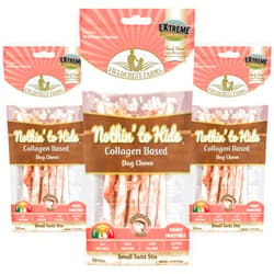 Fieldcrest Farms Nothing to Hide Natural Rawhide Alternative Small Twist Stix for Dogs - (3 Pack- 30 Total Sticks) All Natural Easily Digestible Chews for All Breed Dogs
