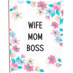 Aplne Wkeu Wife Mom Boss Journal | Notebook Birthday Gift For Powerful Moms ( Mother's day Journal ): Lined Notebook / Journal Gift, 110 Pages, 6*9, Black Soft Cover, Matte Finish, Floral