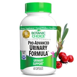Botanic Choice Pro-Advanced Urinary Formula-Blend for Urinary Tract Health Support - Magnesium Cranberry Uva Ursi Damiana - 60 Capsules
