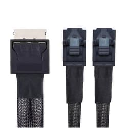 xiwai OCuLink PCIe PCI-Express SFF-8611 8X 8-Lane to Dual SFF-8643 HD 4X SSD Data Active Cable 50cm
