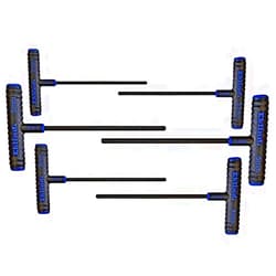 Eklind Tool 64906 Power-T Handle Hex Key Allen Wrench Set, Metricmm Sizes 2-6, 6 Pieces
