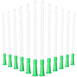 Nuanchu 60 PVC Replacement Tubings Supplies Tubes Kit Clear Replacements Hose with Flexible Rounded End for Smooth Insert (16 FR)