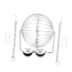 FRCOLOR Rabbit Grass Stand Feeder Ball Bunny Ball Small Pet Ball Small Animal Ball Guinea Pig Ball Hamster Ball Rabbit Ball Chinchilla Ball Stainless Steel Ball Rabbit Feeder Ball Toy