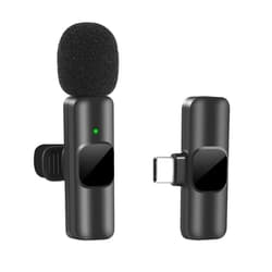 Gilion Wireless Lavalier Microphones for Android/USB-C Microphone, Cordless Omnidirectional Condenser Recording Mic, Microphone with Noise Reduction for Video Recording, Vlog, YouTube, Interview